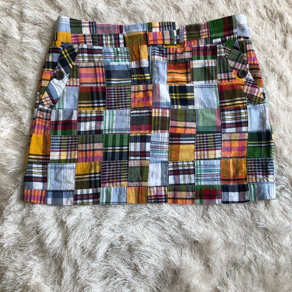 Jcrew madras Skirt